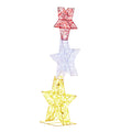 Christabelle 120cm Triple Star Christmas Display with Lights - SuperSaverAU - view 1