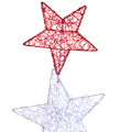 Christabelle 120cm Triple Star Christmas Display with Lights - SuperSaverAU - view 2