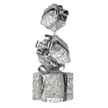 Christabelle 83cm Triple Christmas Silver Giftbox Stack Display with Lights - SuperSaverAU - view 1