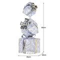 Christabelle 83cm Triple Christmas Silver Giftbox Stack Display with Lights - SuperSaverAU - view 2