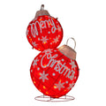 Christabelle Oversized Christmas Bauble Display Warm White Led Lights Glitter - SuperSaverAU - view 1