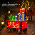 Christabelle Christmas Cart Display w/Candy Cane & Presents Warm White LED Lights Wire Frame Structure Indoor & Outdoor - SuperSaverAU - view 6
