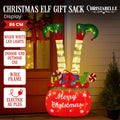 Christabelle Elf in Gift Sack Christmas Display Warm White LED Lights 86cm for Decoration w/Wire Frame Construction - SuperSaverAU - view 1