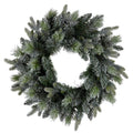 Christabelle 61cm Christmas Wreath Snowy Stamford Spruce with Coloured LED Lights Front Door Decoration Ornament - SuperSaverAU - view 3