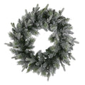Christabelle 76cm Christmas Wreath Snowy Stamford Spruce with LED Lights Front Door Decoration Ornament - SuperSaverAU - view 3