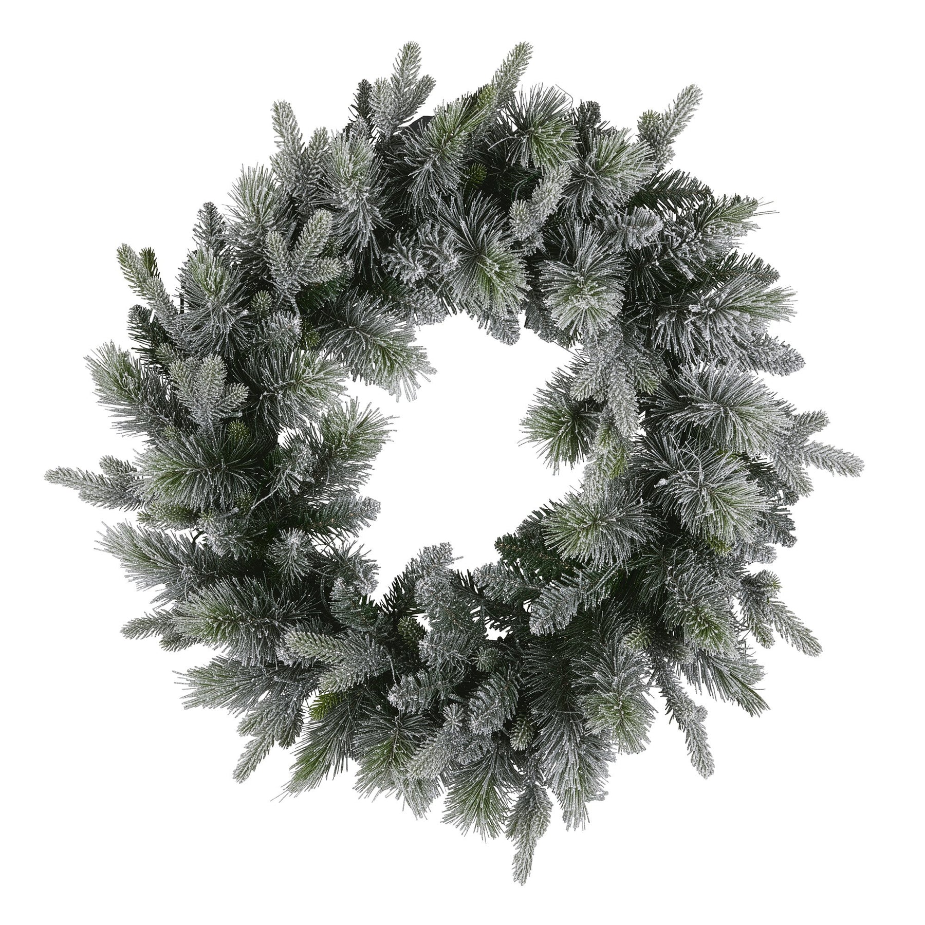 Christabelle 76cm Christmas Wreath Snowy Stamford Spruce with LED Lights Front Door Decoration Ornament - SuperSaverAU - view 3