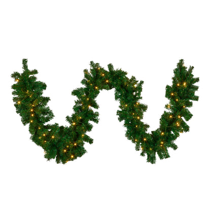 Christabelle 2.7m Christmas Garland with LED Lights Chadwick Tree Decoration Ornament