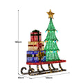 Christabelle Christmas Display Sled 183cm With Tree And Presents Led Lights & C9 Bulbs - SuperSaverAU - view 2