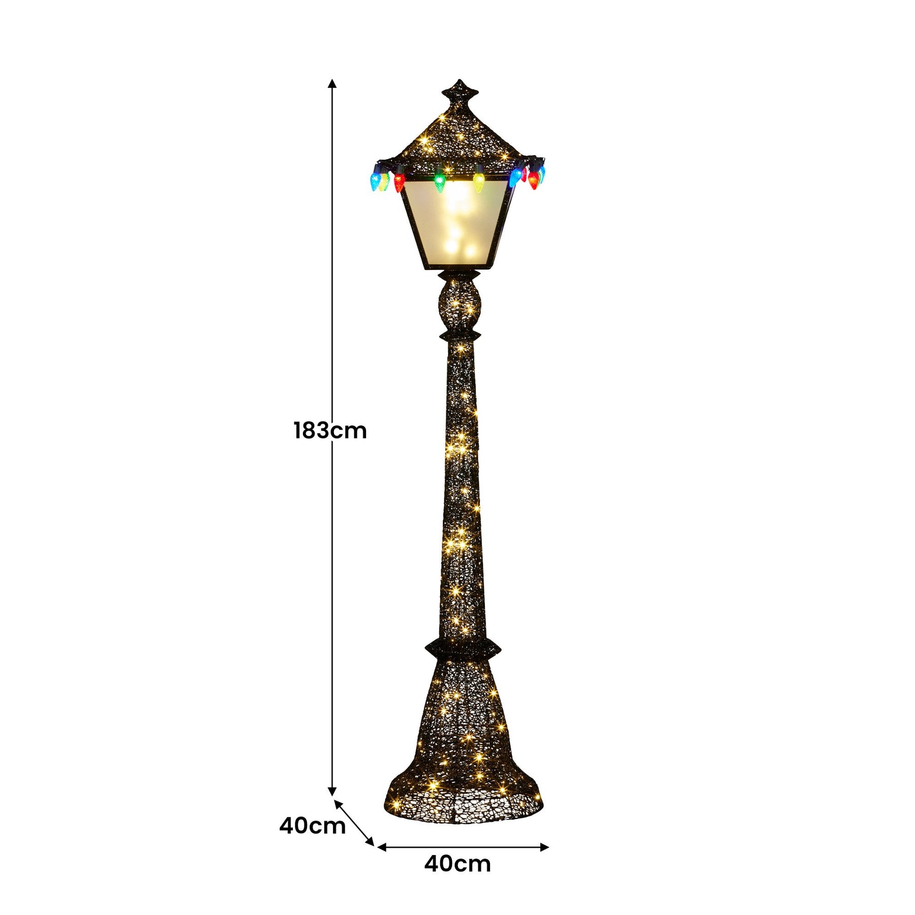 Christabelle Christmas Lamp Post Display 183cm With Lights - SuperSaverAU - view 4