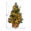 Christabelle 61cm Battery-operated Christmas Tree Warm Lights Led Table Top Gold - SuperSaverAU - view 2