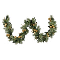 Christabelle 2.7m Christmas Garland with Gold Baubles and LED Lights Mantle Decoration Ornament - SuperSaverAU - view 3
