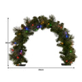 Christabelle 60cm Tabletop Christmas Archway Garland with LED Lights Gold Mantle Decoration Ornament - SuperSaverAU - view 2