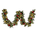 Christabelle 2.7m Christmas Garland with LED Lights and Baubles Mantle Decoration Ornament - SuperSaverAU - view 1