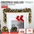 Christabelle 2.7m Christmas Garland with LED Lights and Baubles Mantle Decoration Ornament - SuperSaverAU - view 2