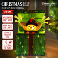 Christabelle Animated Elf Gift Box Led Lights Christmas Tree Decoration Ornament - SuperSaverAU - view 1