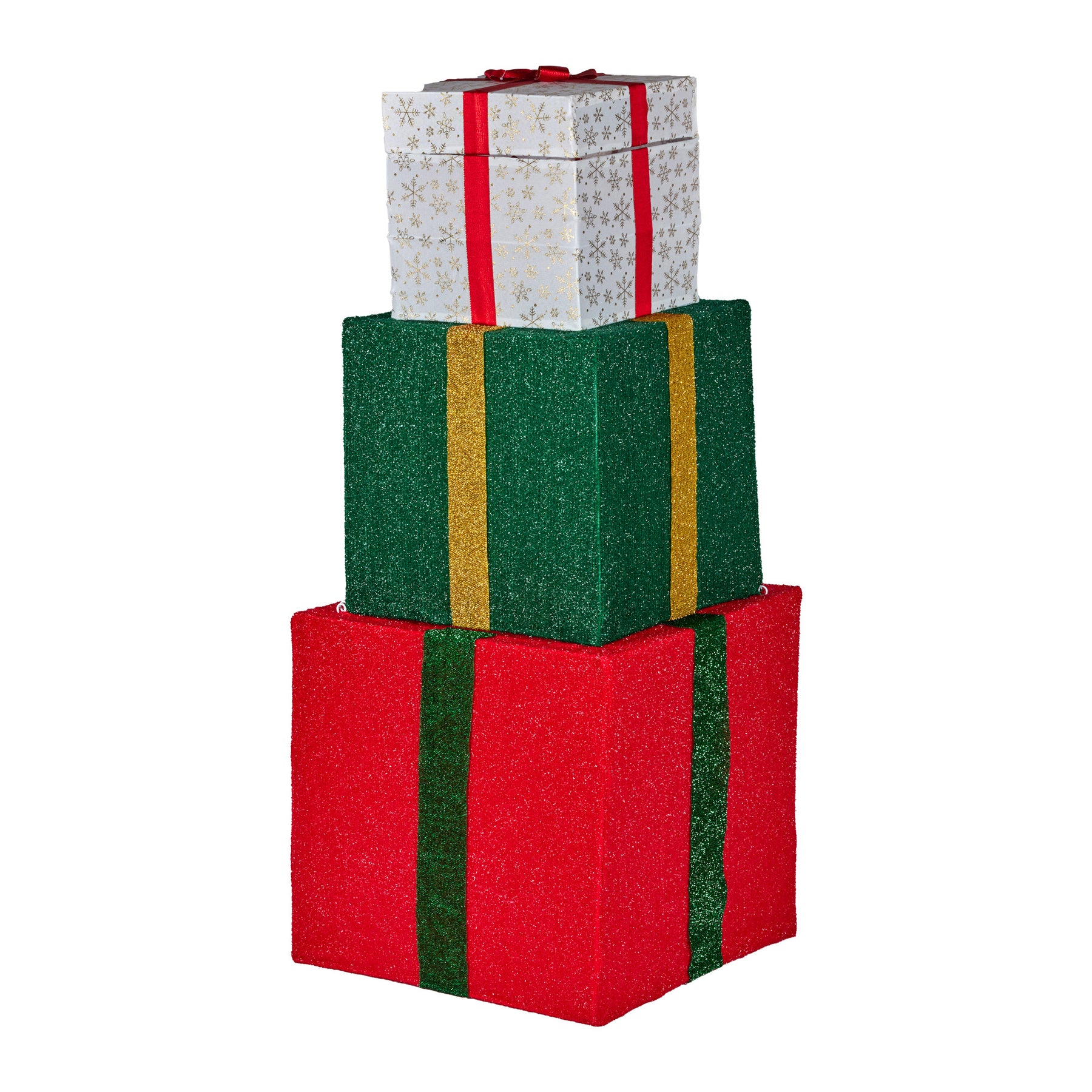 Christabelle 122cm Animated Present Stack Santa Led Lights Christmas Tree Decor - SuperSaverAU - view 3