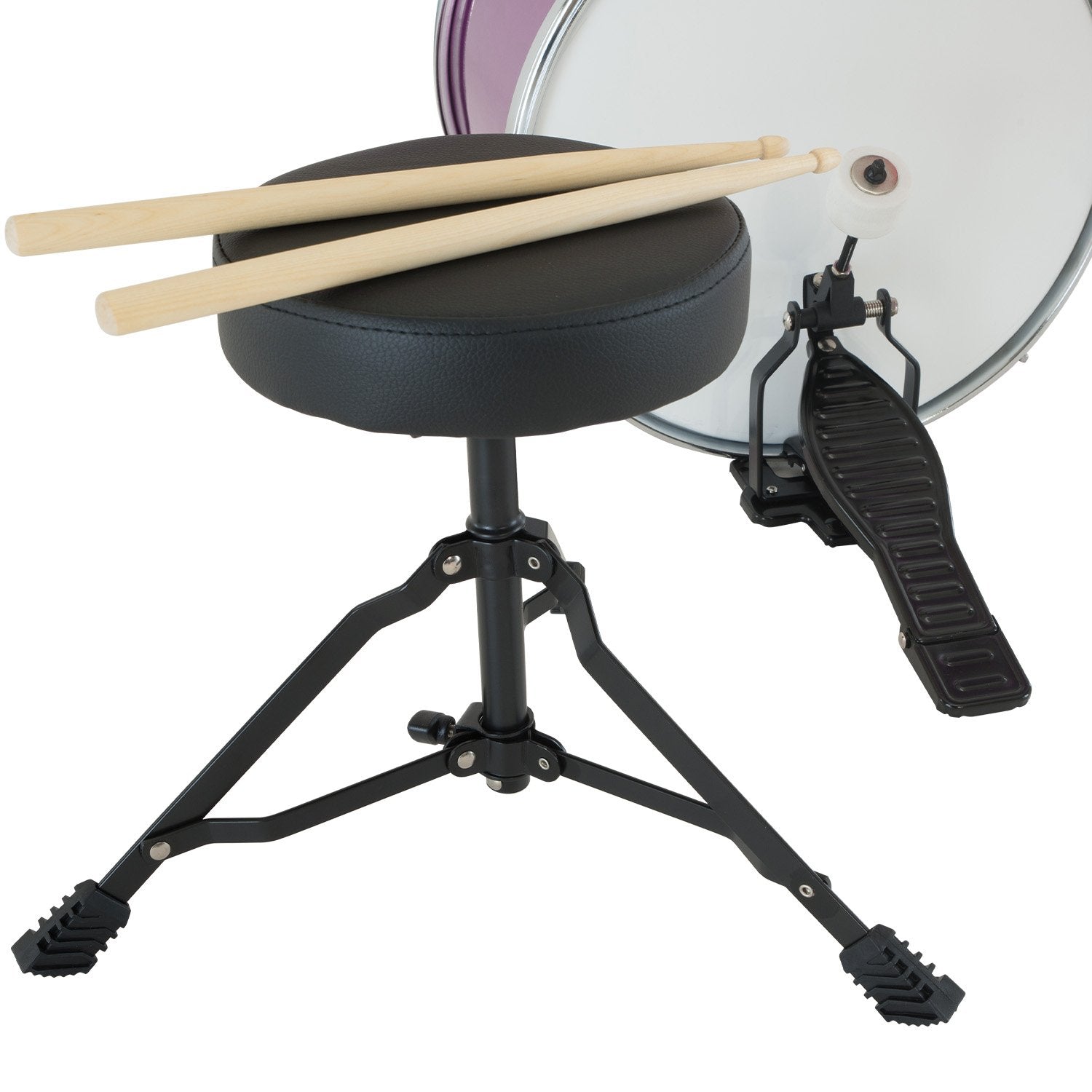 Karrera Children's 4pc Drum Kit - Purple