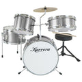Karrera Children's 4pc Drum Kit - Silver