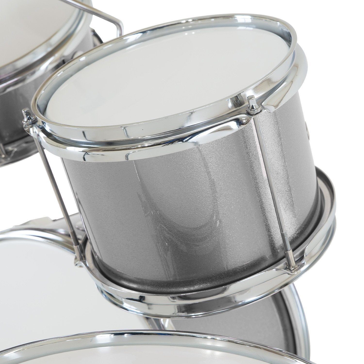 Karrera Children's 4pc Drum Kit - Silver