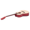 Karrera 40in Acoustic Cutaway Guitar Set - Natural