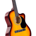 Karrera 40in Acoustic Cutaway Guitar Set - Sunburst
