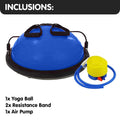 Powertrain Fitness Yoga Ball Home Gym Workout Balance Trainer Blue - SuperSaverAU - view 5