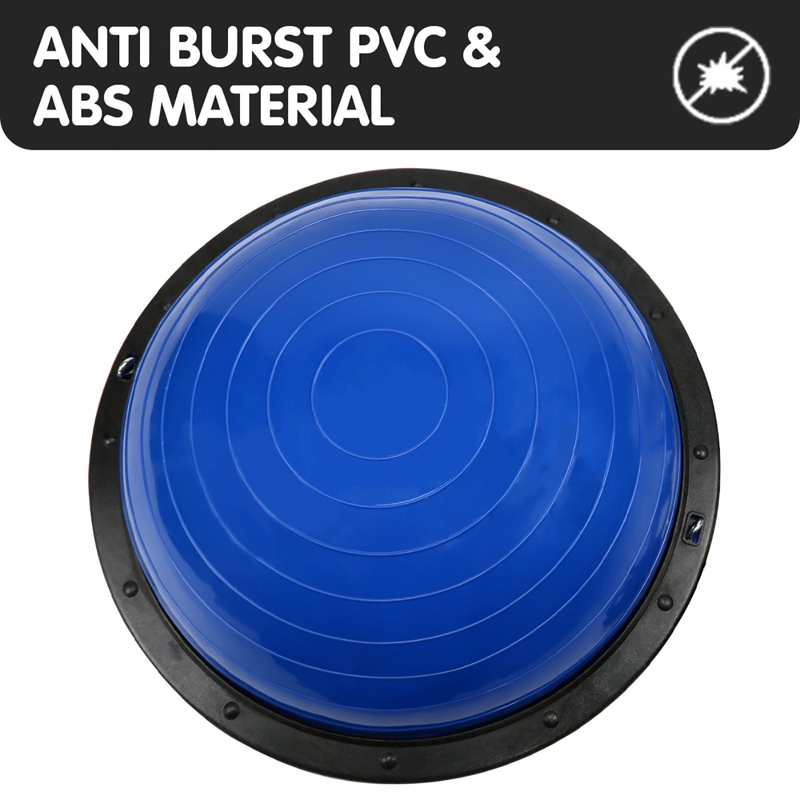 Powertrain Fitness Yoga Ball Home Gym Workout Balance Trainer Blue - SuperSaverAU - view 9