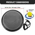 Powertrain Fitness Yoga Ball Home Gym Workout Balance Trainer Grey - SuperSaverAU - view 2