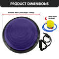 Powertrain Fitness Yoga Ball Home Gym Workout Balance Trainer Purple - SuperSaverAU - view 3