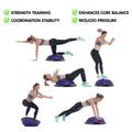 Powertrain Fitness Yoga Ball Home Gym Workout Balance Trainer Purple - SuperSaverAU - view 6