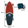 Bravo Sports Kryptonics 23-inch Mini Fat Cruiser Board In Liberty Blue - SuperSaverAU - view 3