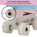 Circle Society Adjustable Roller Skates, Size 3-7 US, Pink and Blue, Indoor/Outdoor - SuperSaverAU - view 5