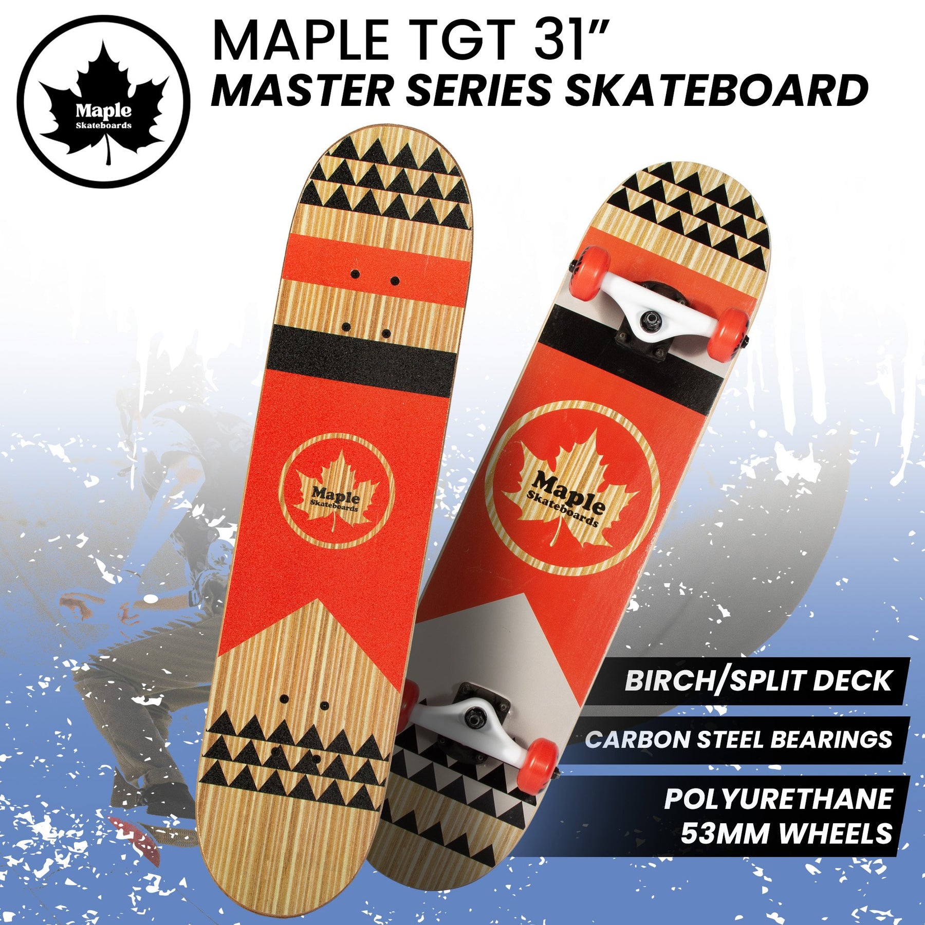 Kryptonics Kids Maple Tgt 31-inch Masters Series Popsicle Skateboard - SuperSaverAU - view 9