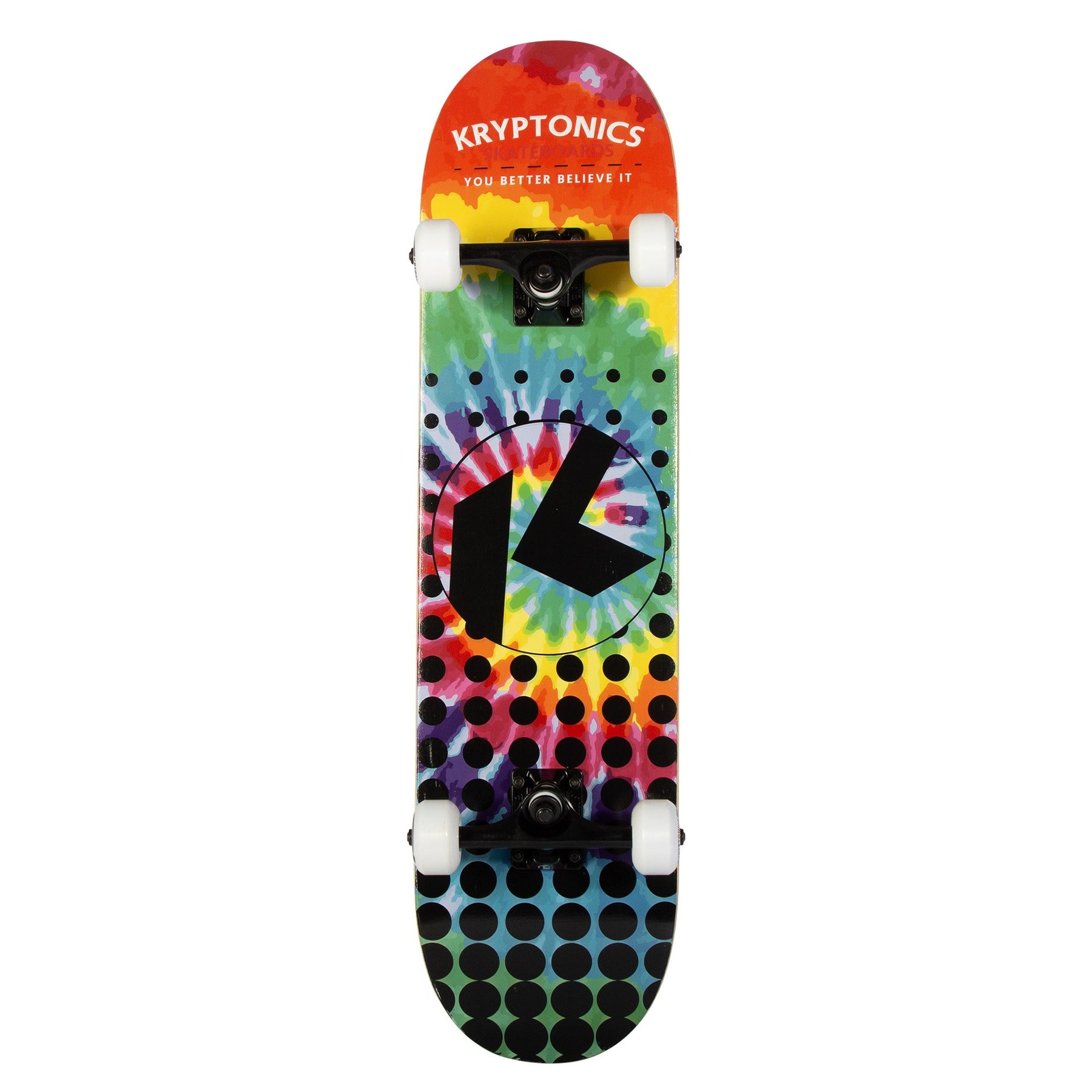 Kryptonics 31-inch Star Series Complete Skateboard Rainbow Dot - SuperSaverAU - view 1