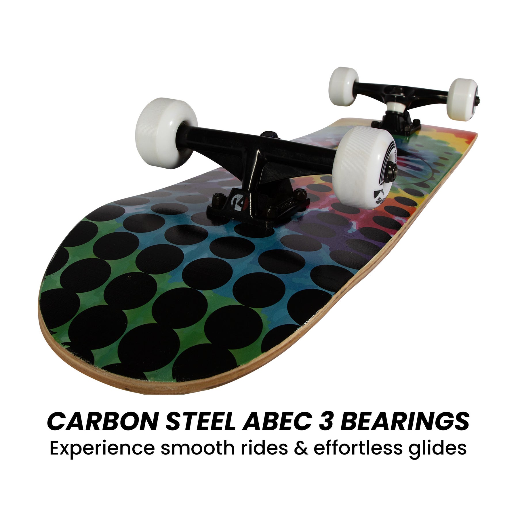 Kryptonics 31-inch Star Series Complete Skateboard Rainbow Dot - SuperSaverAU - view 8