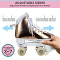 Circle Society Adjustable Quad Kids Roller Skates In Metallic Rose Gold - SuperSaverAU - view 6