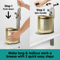Klika Commercial Can Opener, Heavy Duty Cast Iron, 48cm, Countertop Mounting - SuperSaverAU - view 2