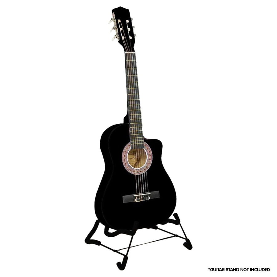 Karrera 34in Children's Cutaway Acoustic Guitar - Black