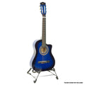 Karrera 34in Children's Cutaway Acoustic Guitar - Blue