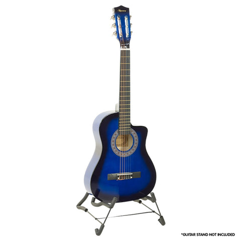 Karrera 34in Children's Cutaway Acoustic Guitar - Blue