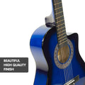Karrera 34in Children's Cutaway Acoustic Guitar - Blue