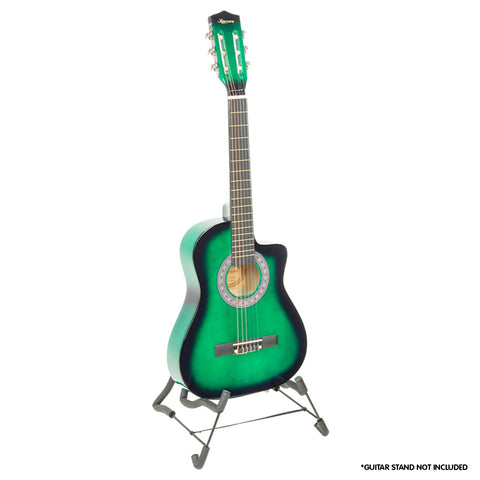 Karrera 34in Children's Cutaway Acoustic Guitar - Green