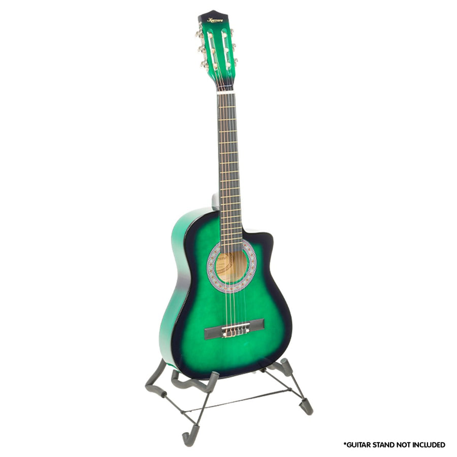 Karrera 34in Children's Cutaway Acoustic Guitar - Green