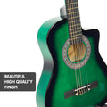 Karrera 34in Children's Cutaway Acoustic Guitar - Green