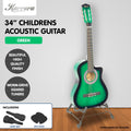 Karrera 34in Children's Cutaway Acoustic Guitar - Green