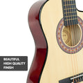 Karrera 34in Children's Cutaway Acoustic Guitar - Natural