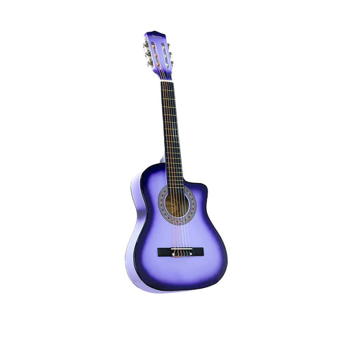 Karrera 34in Children's Cutaway Acoustic Guitar - Purple