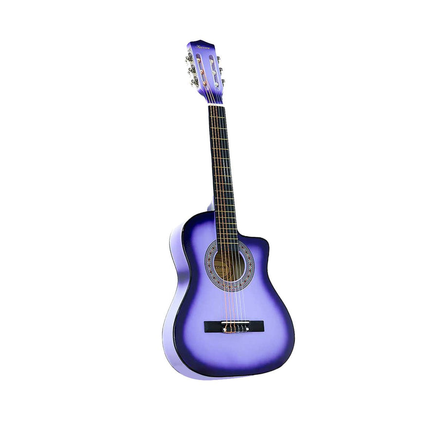 Karrera 34in Children's Cutaway Acoustic Guitar - Purple