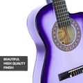 Karrera 34in Children's Cutaway Acoustic Guitar - Purple