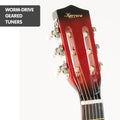 Karrera 34in Children's Cutaway Acoustic Guitar - Red